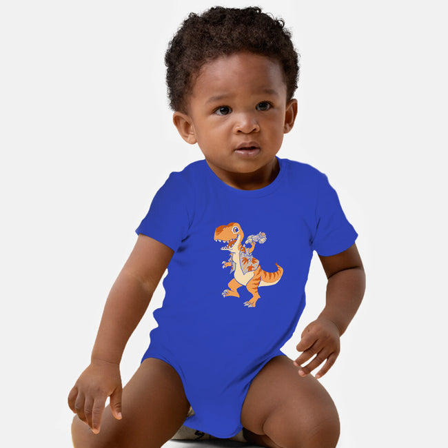 Just Keep Flying-baby basic onesie-DoOomcat