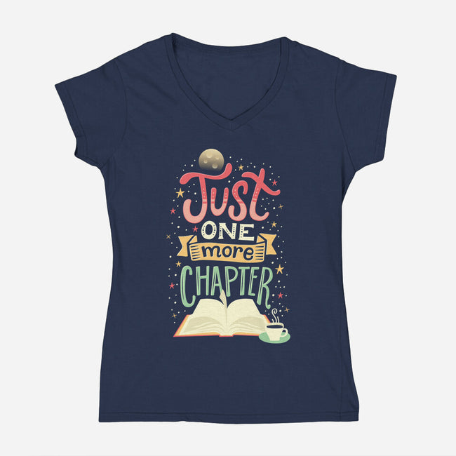 Just One More Chapter-womens v-neck tee-risarodil