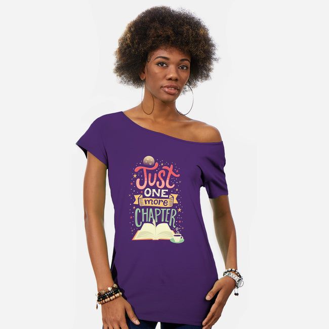 Just One More Chapter-womens off shoulder tee-risarodil