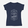 I Always Check Closets-womens v-neck tee-Ma_Lockser