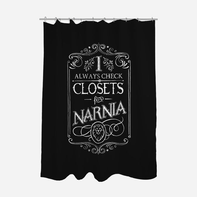 I Always Check Closets-none polyester shower curtain-Ma_Lockser