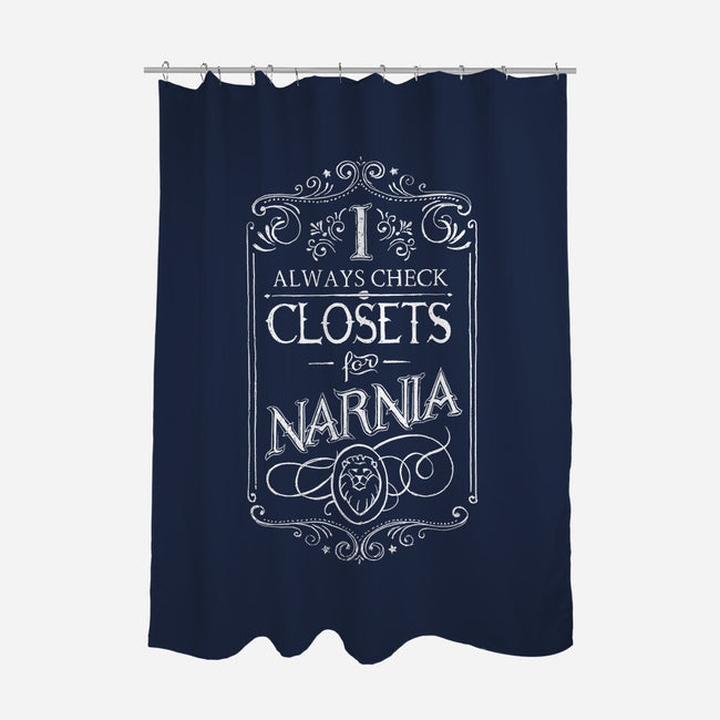 I Always Check Closets-none polyester shower curtain-Ma_Lockser