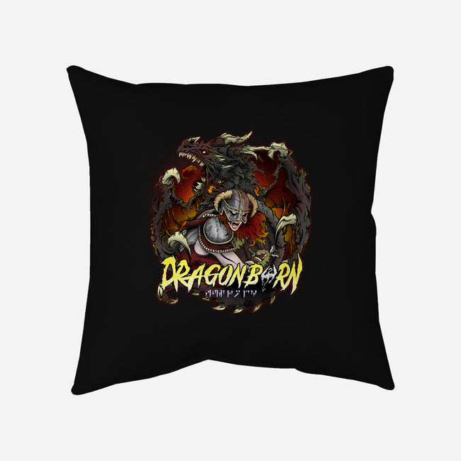 I Am The Dragonborn-none removable cover throw pillow-Fearcheck