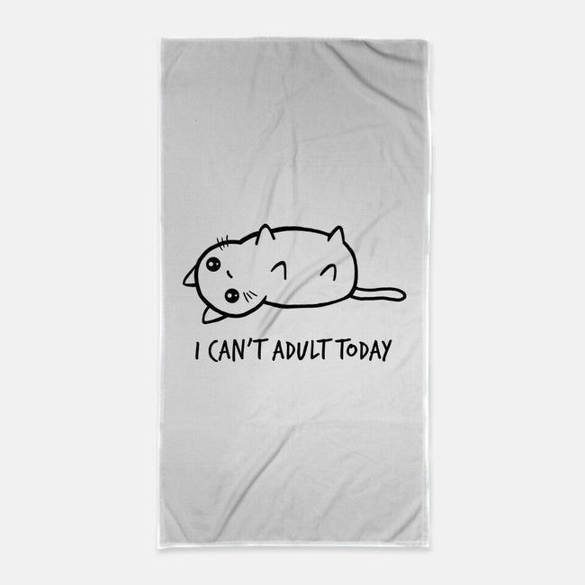 I Can't Adult Today-none beach towel-dudey300