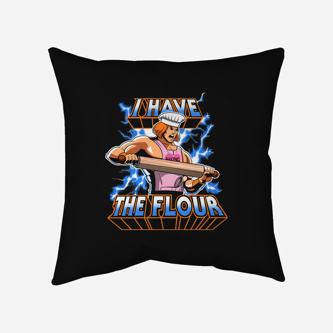I have the flour!-none removable cover w insert throw pillow-KindaCreative