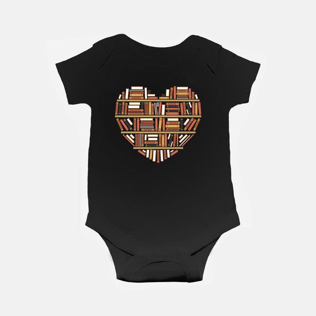 I Heart Books-baby basic onesie-renduh