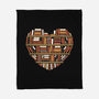 I Heart Books-none fleece blanket-renduh