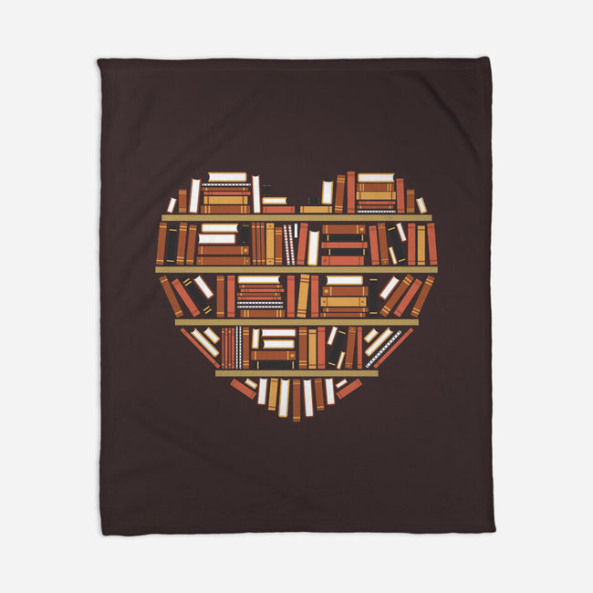 I Heart Books-none fleece blanket-renduh