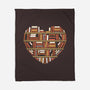 I Heart Books-none fleece blanket-renduh