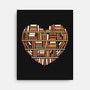I Heart Books-none stretched canvas-renduh