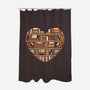 I Heart Books-none polyester shower curtain-renduh