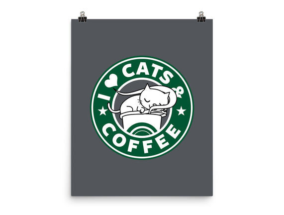 I Love Cats and Coffee