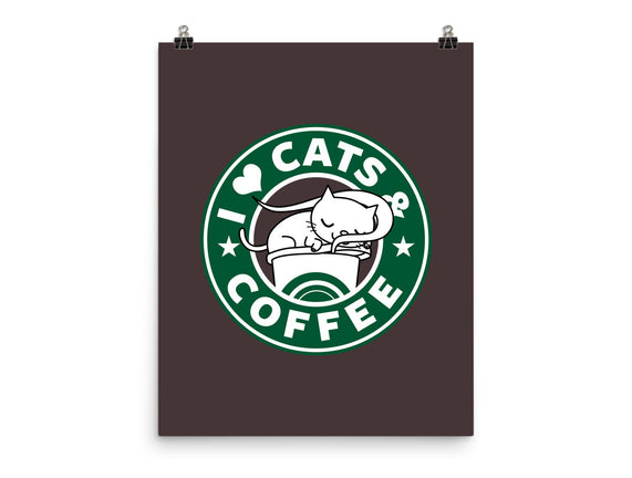I Love Cats and Coffee