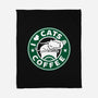 I Love Cats and Coffee-none fleece blanket-Boggs Nicolas