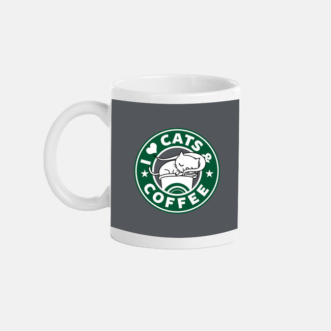 I Love Cats and Coffee-none glossy mug-Boggs Nicolas