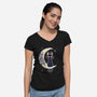 I Love You to The Moon & Back-womens v-neck tee-TimShumate