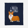 I Prefer My Corgi-none fleece blanket-ursulalopez