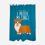 I Prefer My Corgi-none polyester shower curtain-ursulalopez