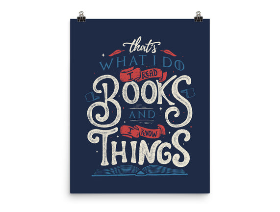 I Read Books and I Know things