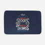 I Read Books and I Know things-none memory foam bath mat-Tobefonseca