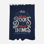 I Read Books and I Know things-none polyester shower curtain-Tobefonseca