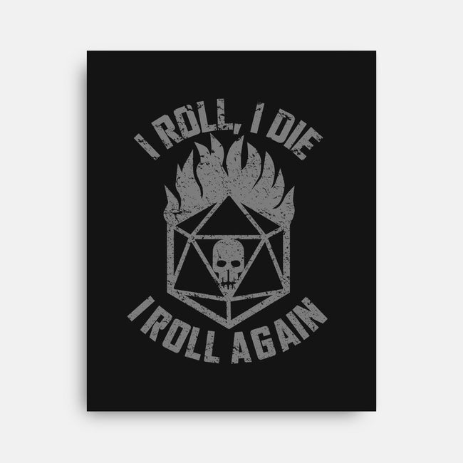 I Roll Again-none stretched canvas-flying piggie designs