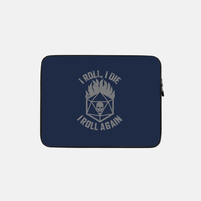 I Roll Again-none zippered laptop sleeve-flying piggie designs