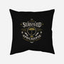 I Survived the Apocalypse-none removable cover w insert throw pillow-Typhoonic