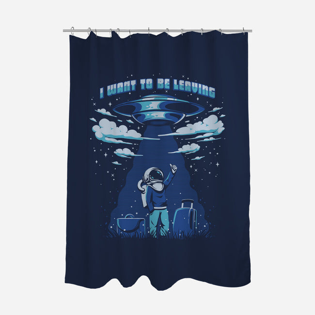 I Want to be Leaving-none polyester shower curtain-ilustrata