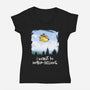 I Want To Make-Believe-womens v-neck tee-harebrained