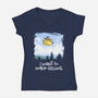 I Want To Make-Believe-womens v-neck tee-harebrained