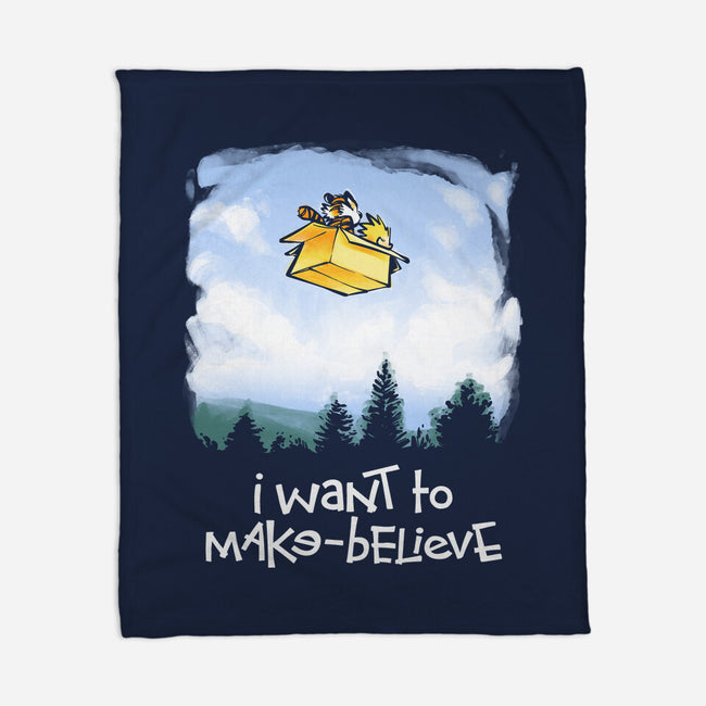 I Want To Make-Believe-none fleece blanket-harebrained