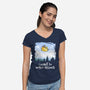 I Want To Make-Believe-womens v-neck tee-harebrained