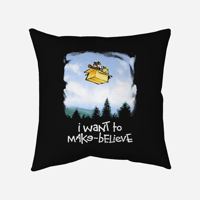 I Want To Make-Believe-none removable cover w insert throw pillow-harebrained