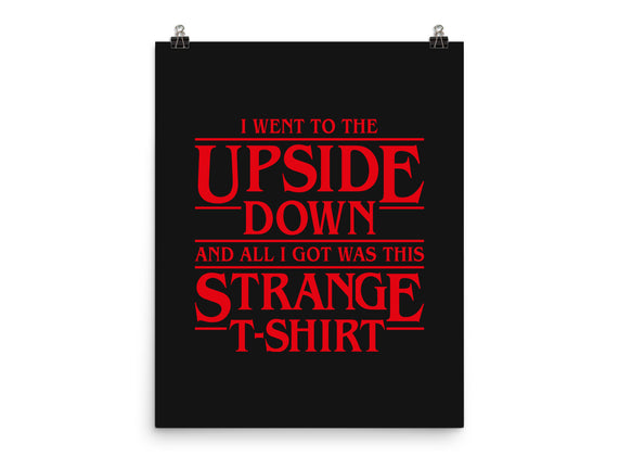 I Went to the Upside Down