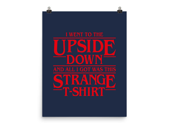 I Went to the Upside Down