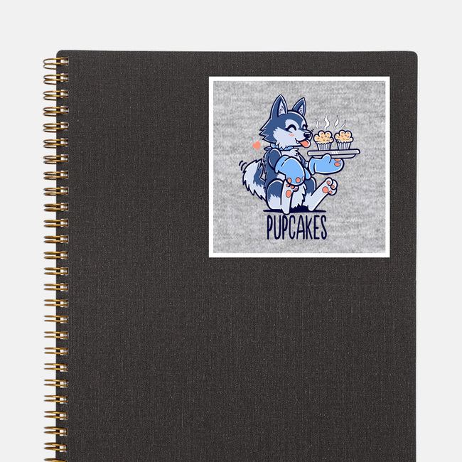 I'm Making Pupcakes-none glossy sticker-TechraNova