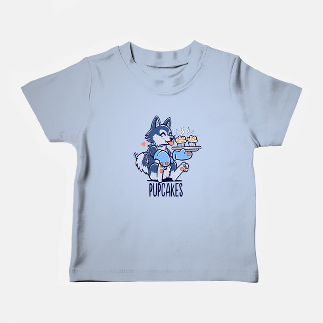 I'm Making Pupcakes-baby basic tee-TechraNova