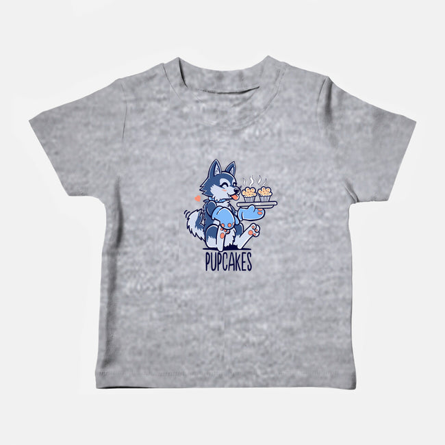 I'm Making Pupcakes-baby basic tee-TechraNova