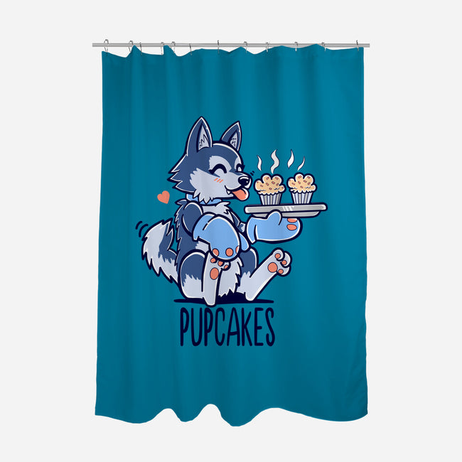 I'm Making Pupcakes-none polyester shower curtain-TechraNova