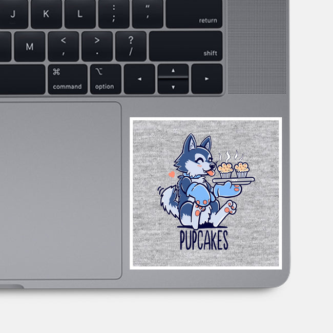 I'm Making Pupcakes-none glossy sticker-TechraNova