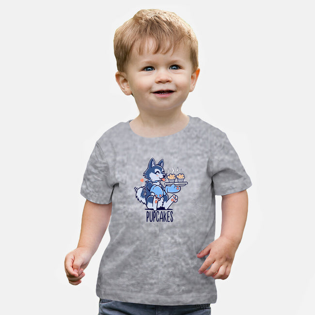 I'm Making Pupcakes-baby basic tee-TechraNova
