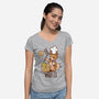 I'm Making Woofles-womens v-neck tee-TechraNova