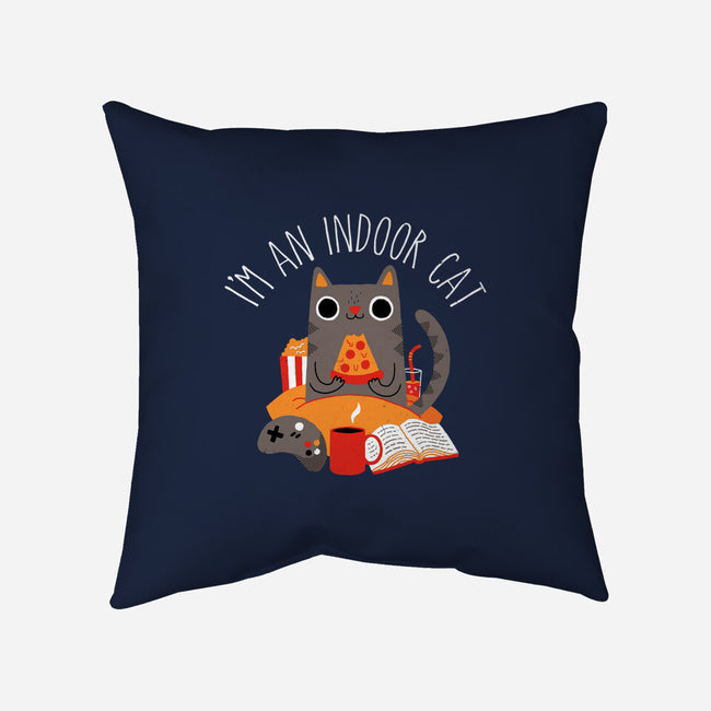 Indoor Cat-none removable cover throw pillow-DinomIke