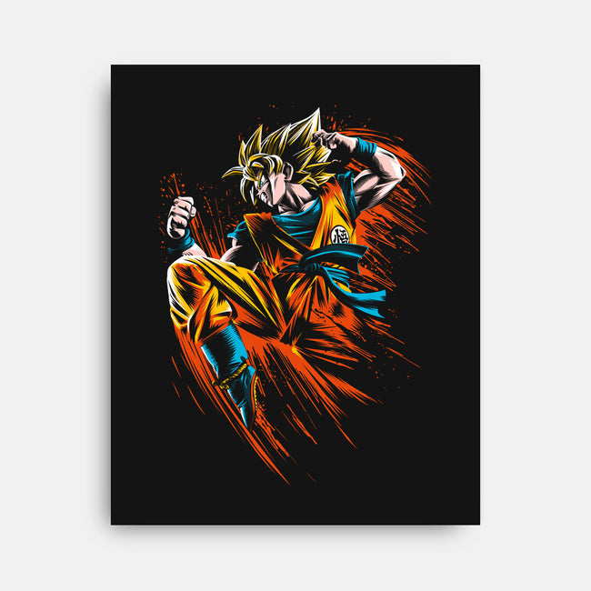 Ink Attack-none stretched canvas-albertocubatas