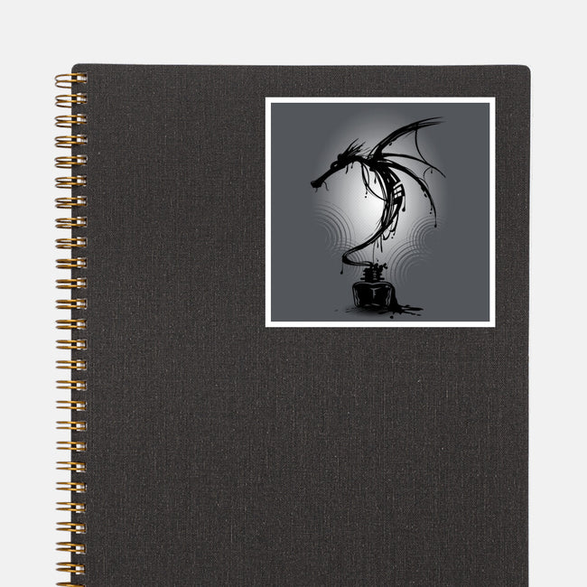 Ink Dragon-none glossy sticker-alnavasord