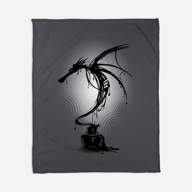 Ink Dragon-none fleece blanket-alnavasord