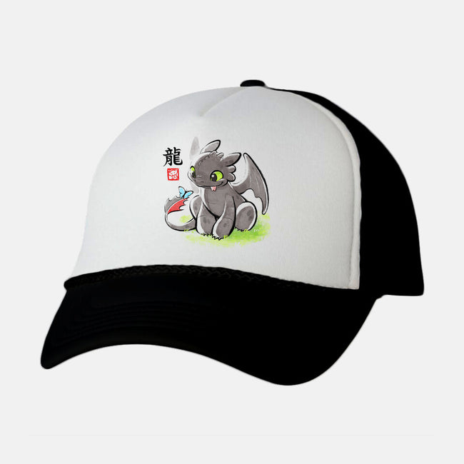 Inked Dragon-unisex trucker hat-BlancaVidal