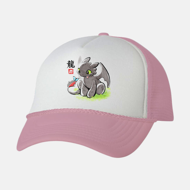 Inked Dragon-unisex trucker hat-BlancaVidal