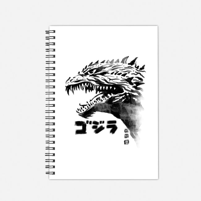 Inked Gojira-none dot grid notebook-cs3ink